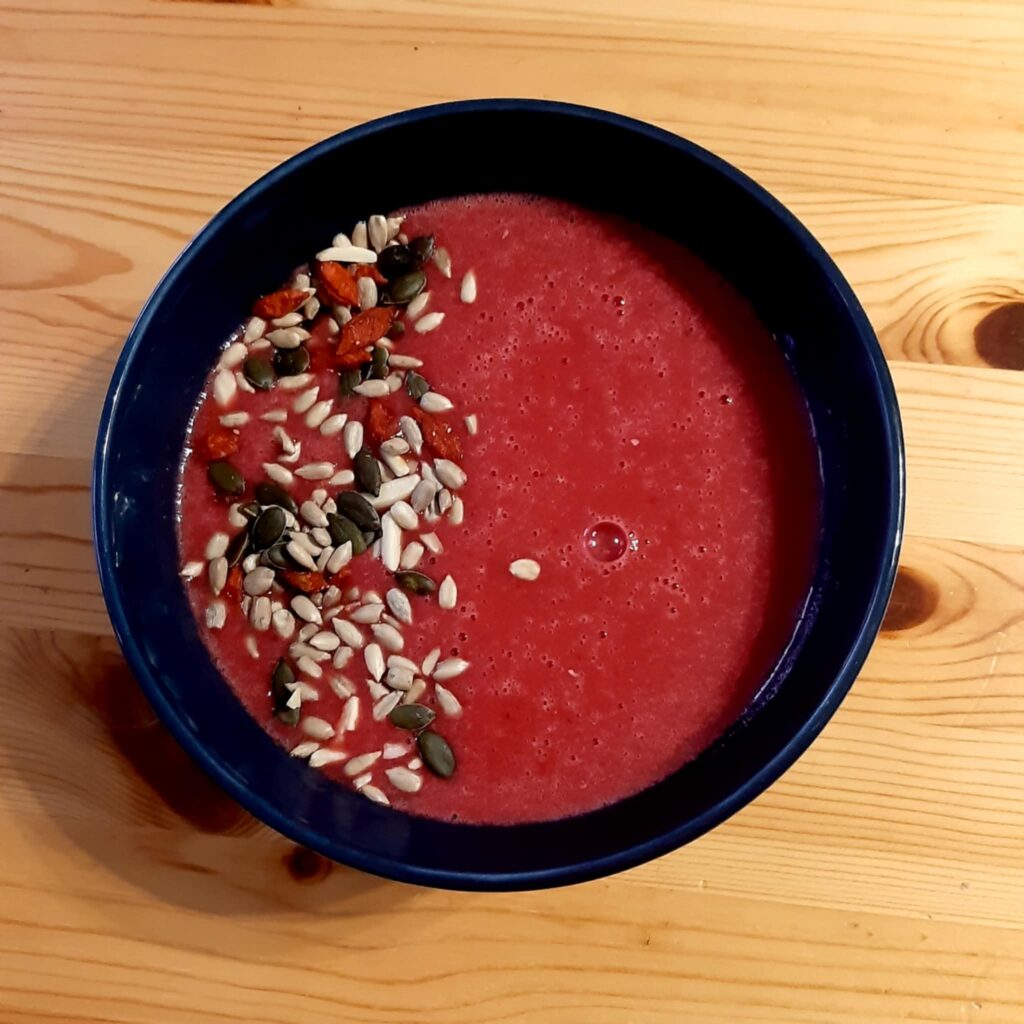 Céklakrémleves Amanda módra